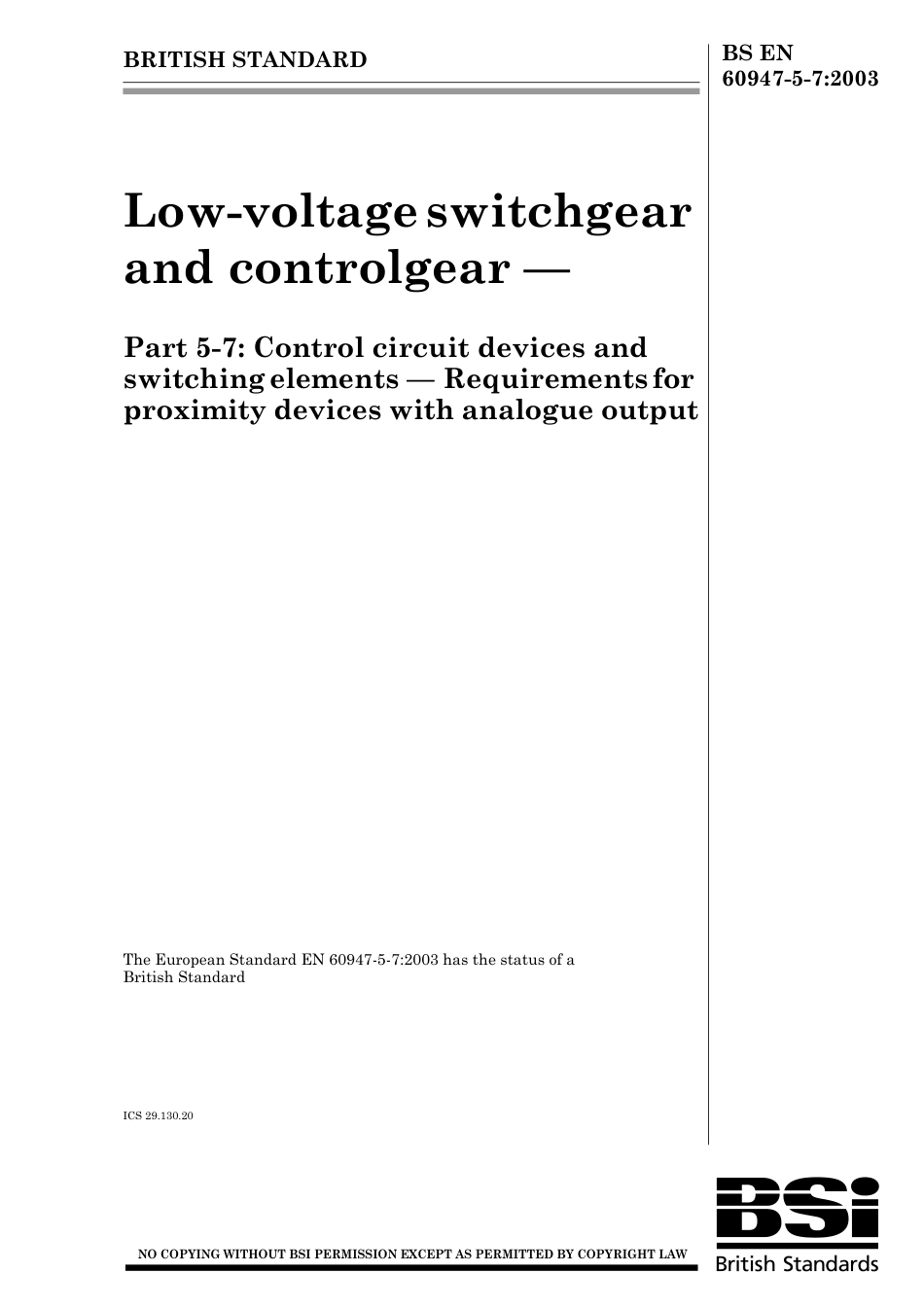 BS EN 60947-5-7-2003.pdf_第1页