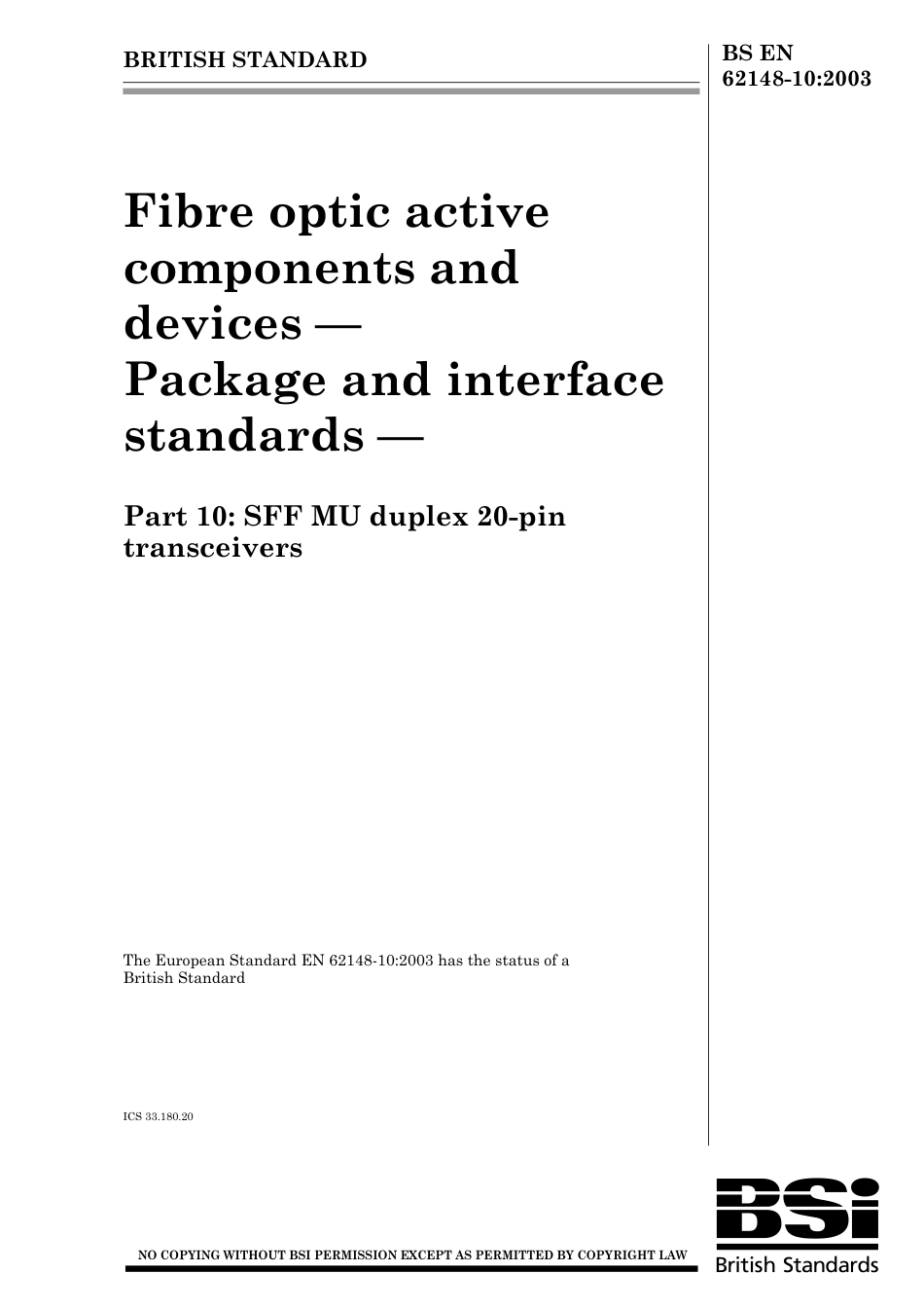 BS EN 62148-10-2003.pdf_第1页