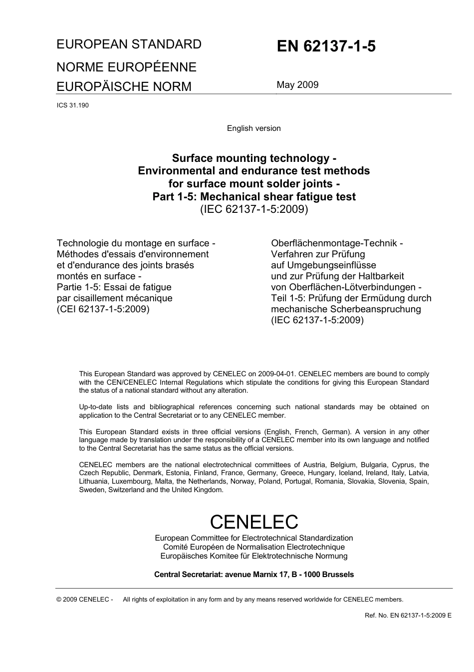 BS EN 62137-1-5-2009.pdf_第3页