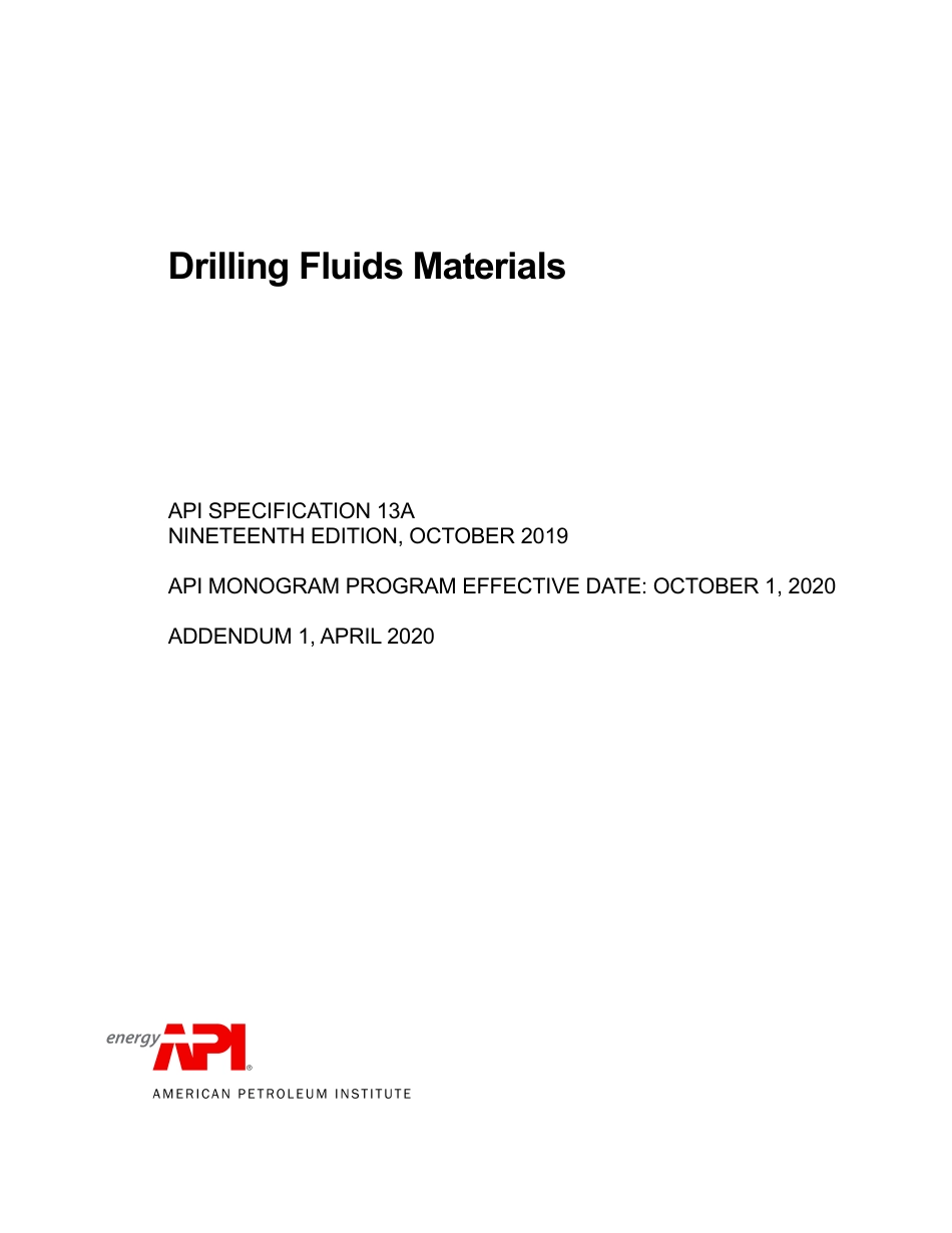 API Spec 13A-2019 (2020).pdf_第1页