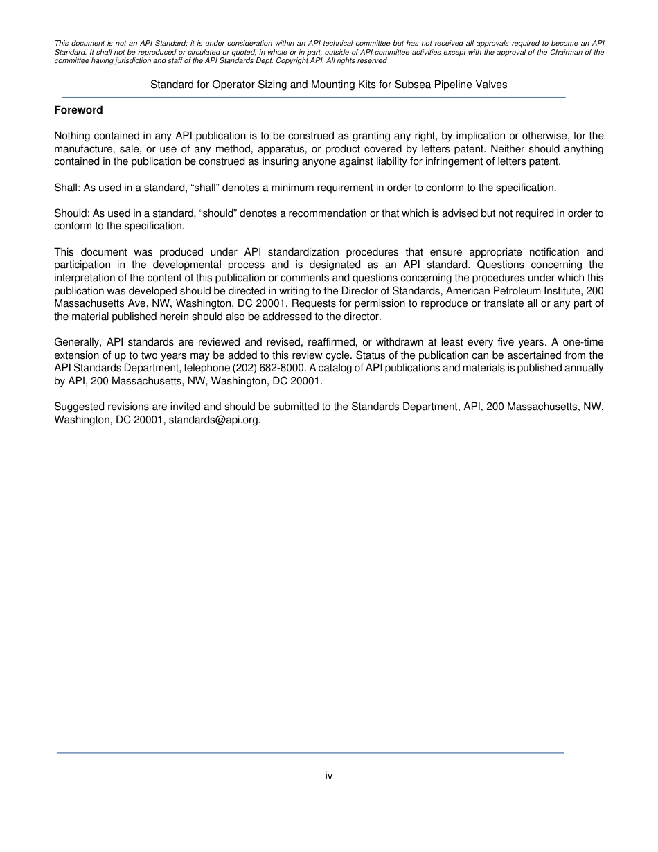 API 6DSSX-2020 Standard for Operator and Mounting Kits for Subsea Valves - Redli.pdf_第3页