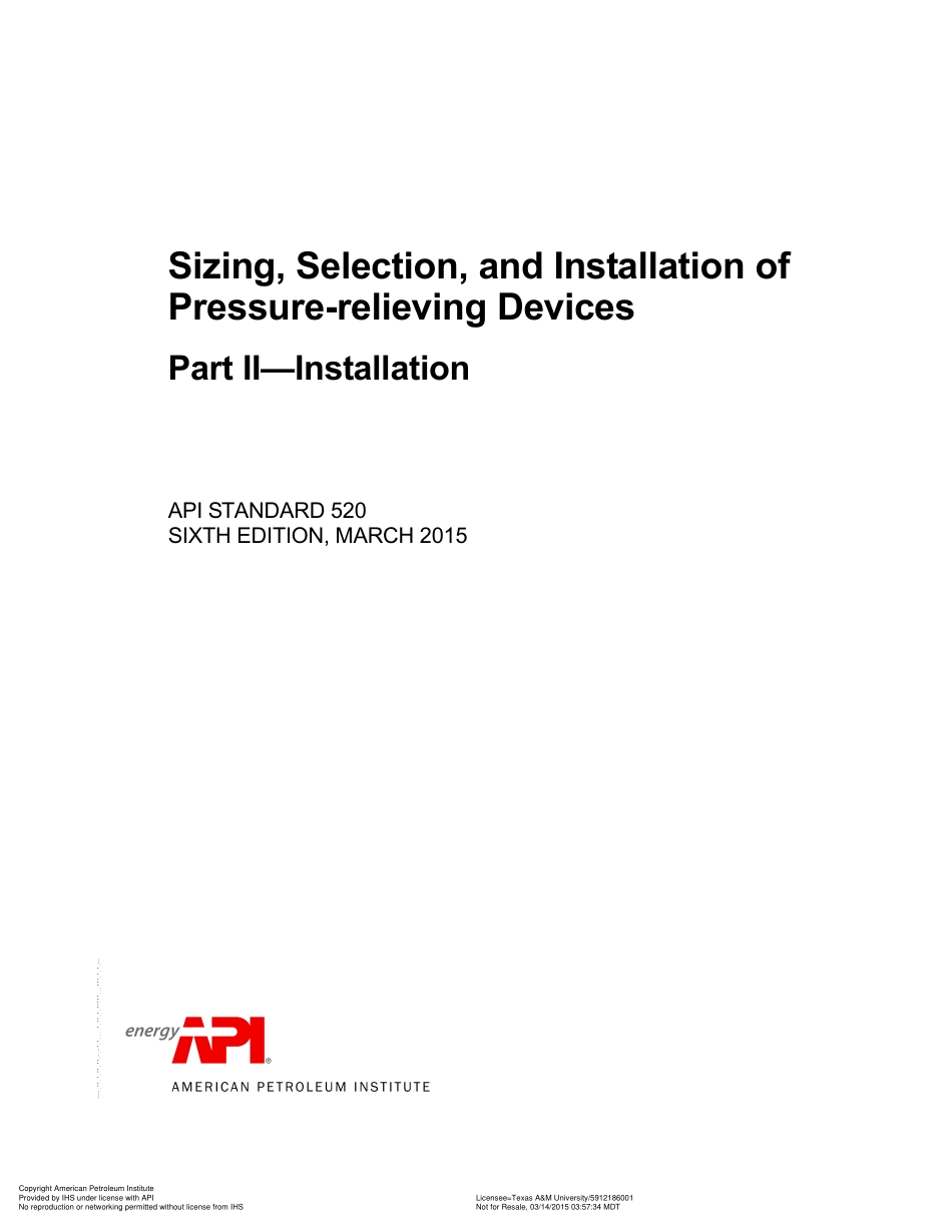 API 520-2015 6th Part II-Installation.pdf_第1页