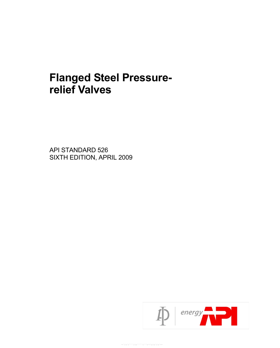 API 526-2009 钢制法兰连接泄压阀.pdf_第1页