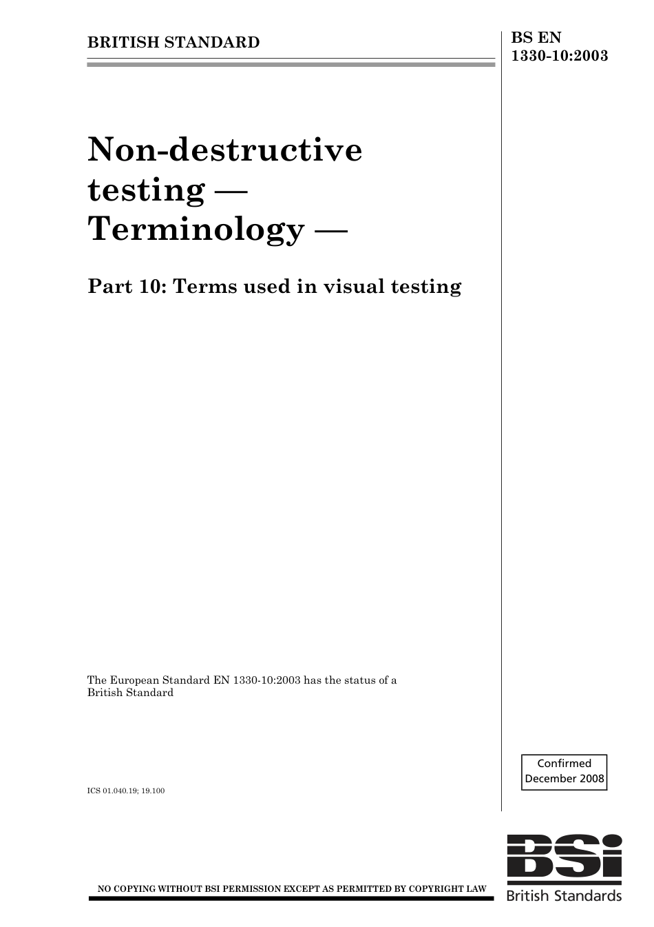 BS EN 01330-10-2003 (2008).pdf_第1页