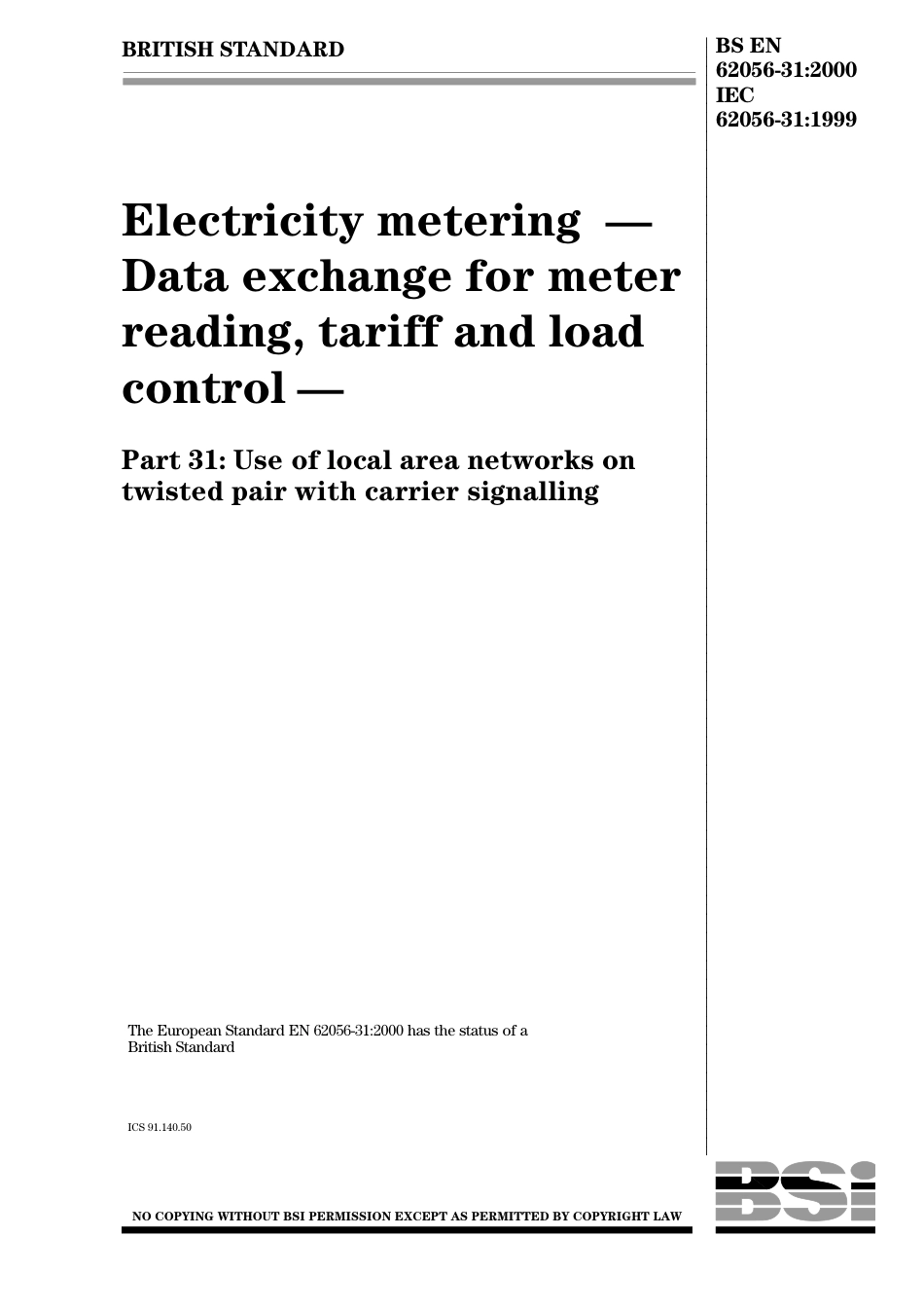 BS EN 62056-31-2000.pdf_第1页