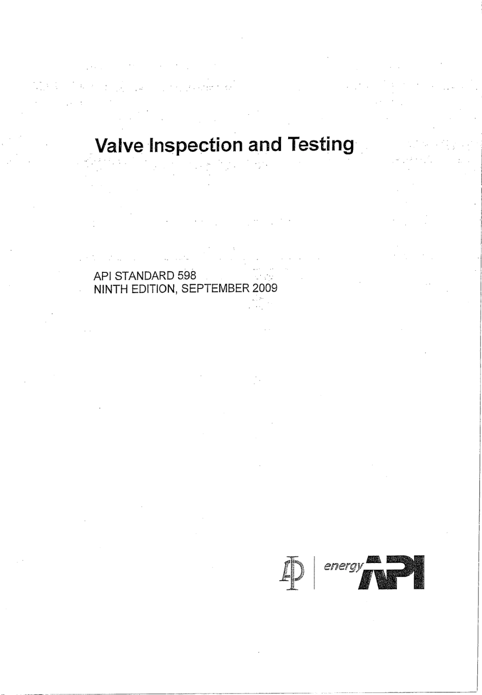 API 598 - 2009 VALVE INSPECTION AND TESTING.pdf_第1页