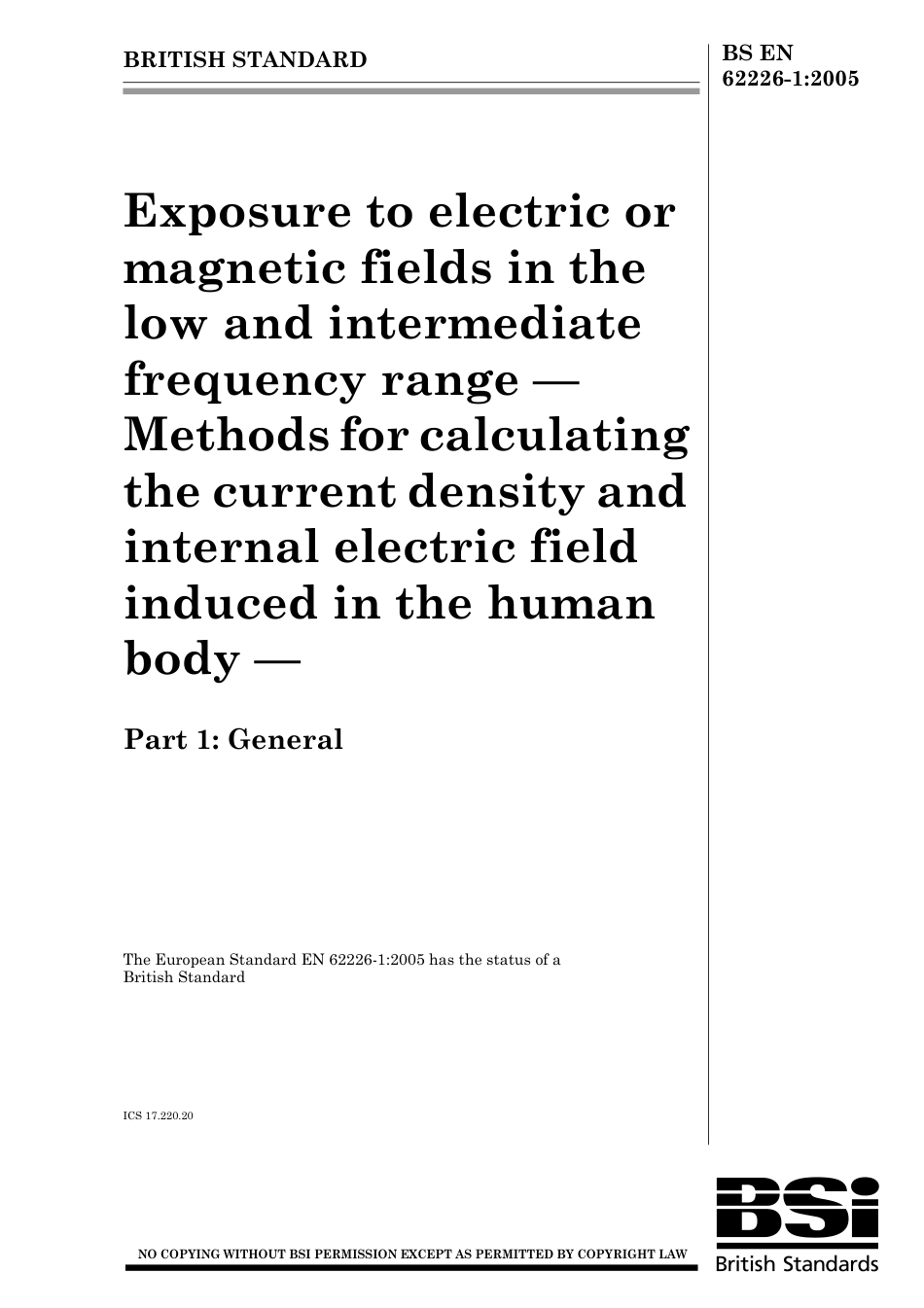 BS EN 62226-1-2005.pdf_第1页