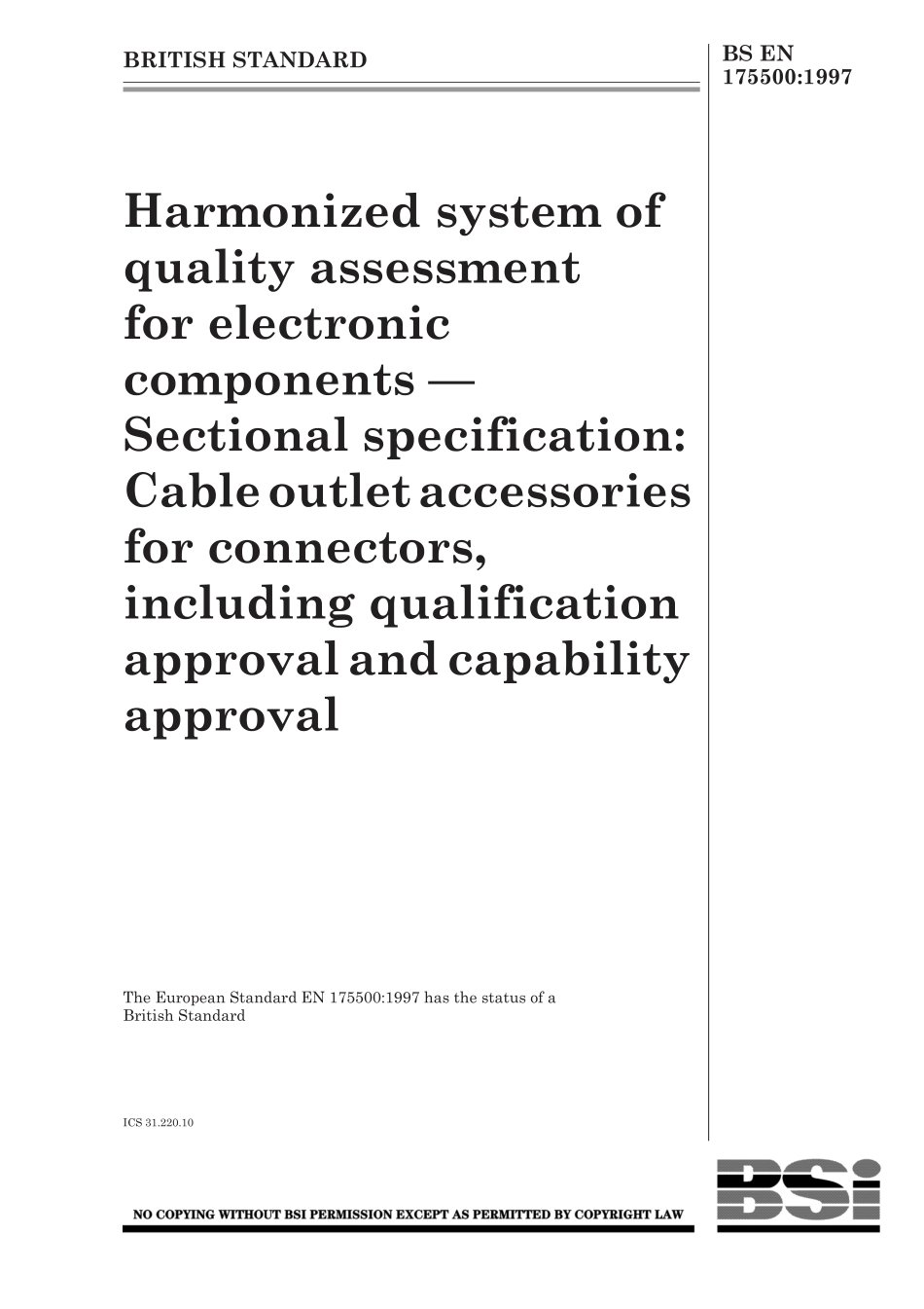 BS EN 175500-1997.pdf_第1页