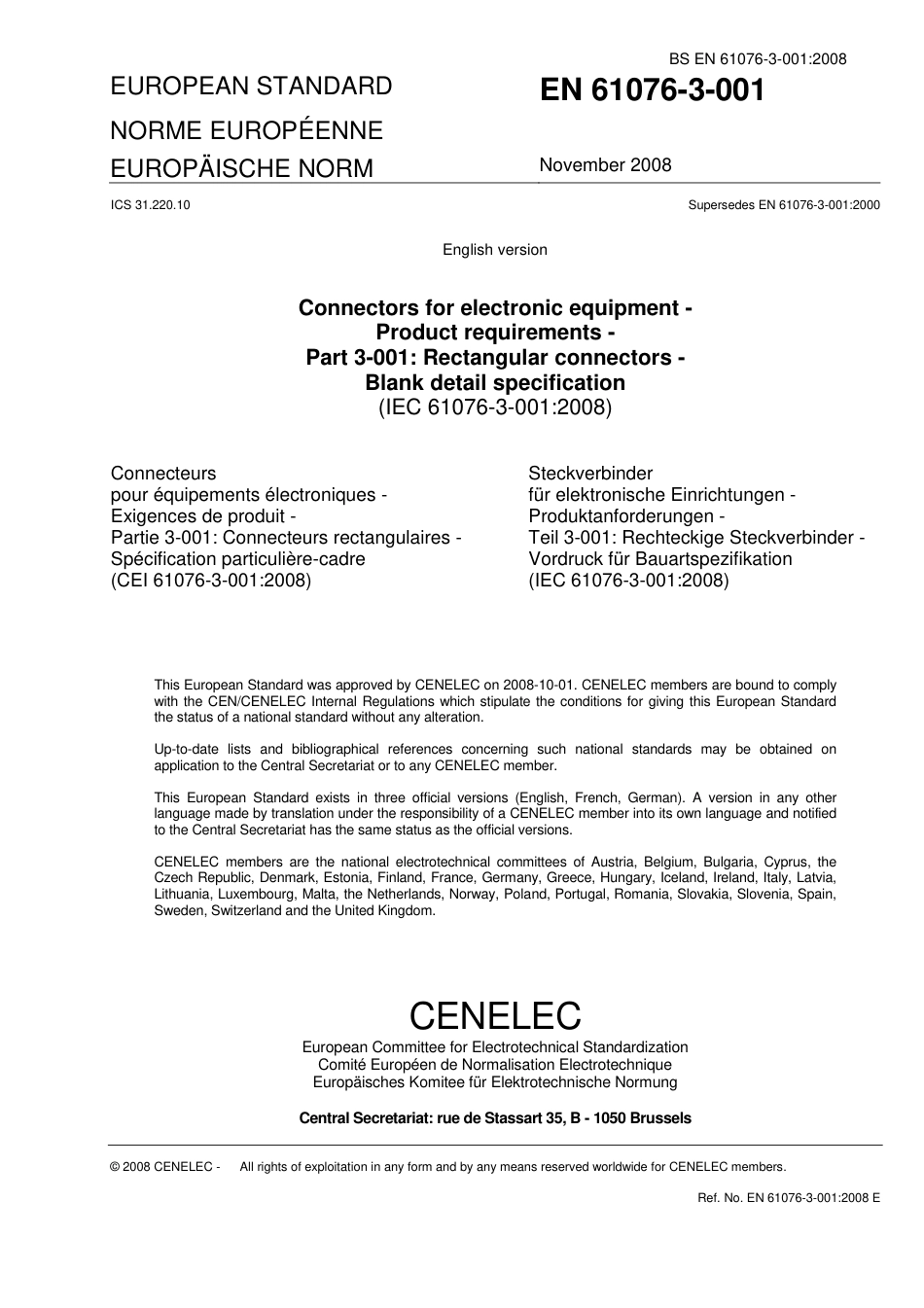 BS EN 61076-3-001-2008.pdf_第3页