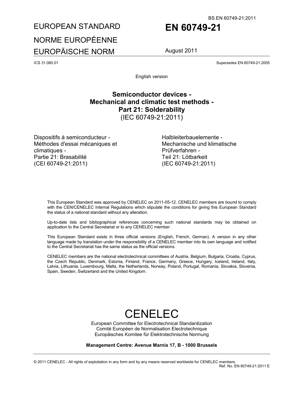 BS EN 60749-21-2011.pdf_第3页