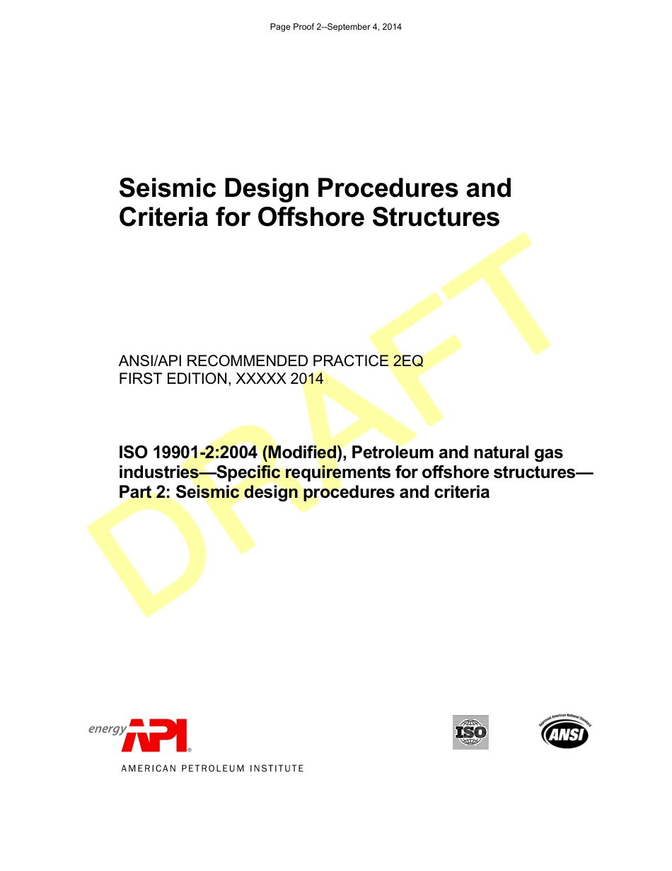 API RP 2EQ 2014 Draft.pdf_第1页