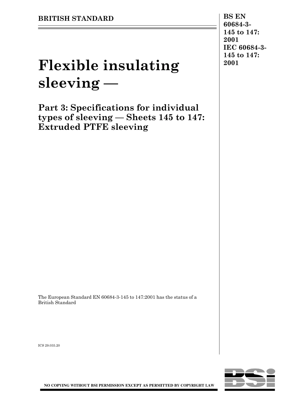 BS EN 60684-3-145 to 147-2001.pdf_第1页