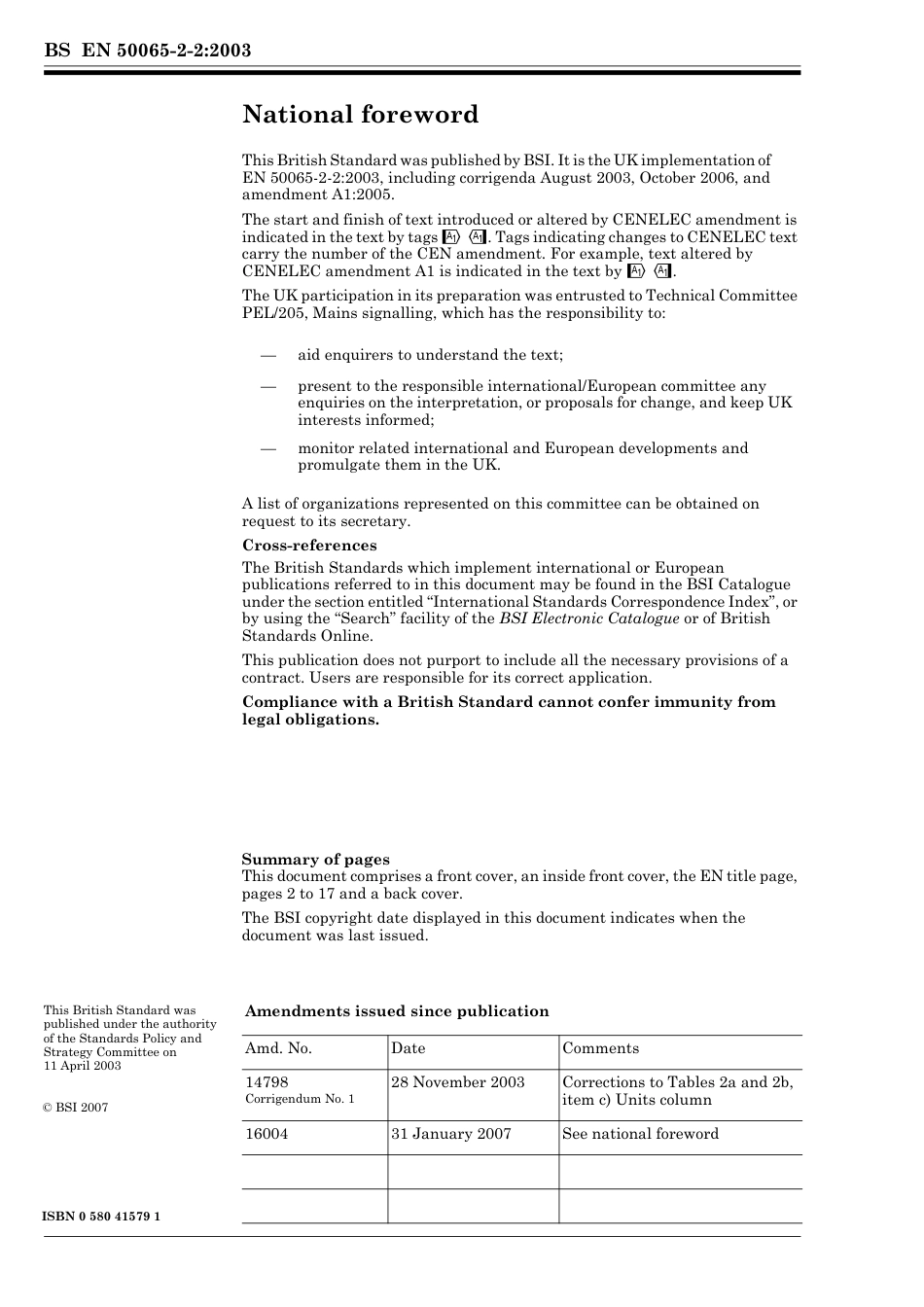 BS EN 50065-2-2-2003 (2007).pdf_第2页