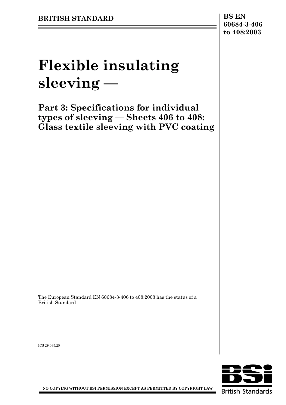 BS EN 60684-3-406 to 408-2003.pdf_第1页