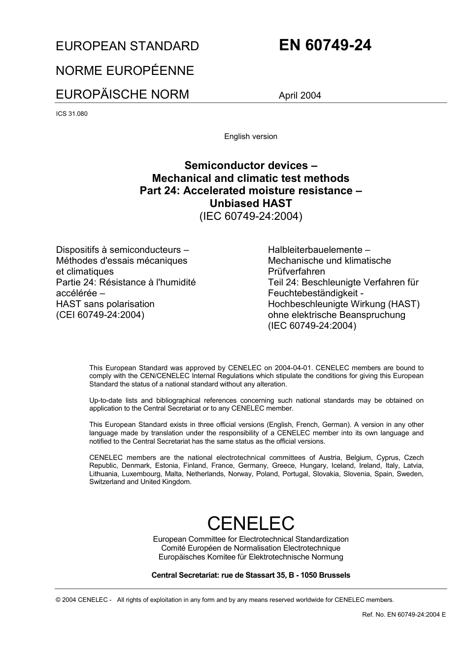 BS EN 60749-24-2004.pdf_第3页