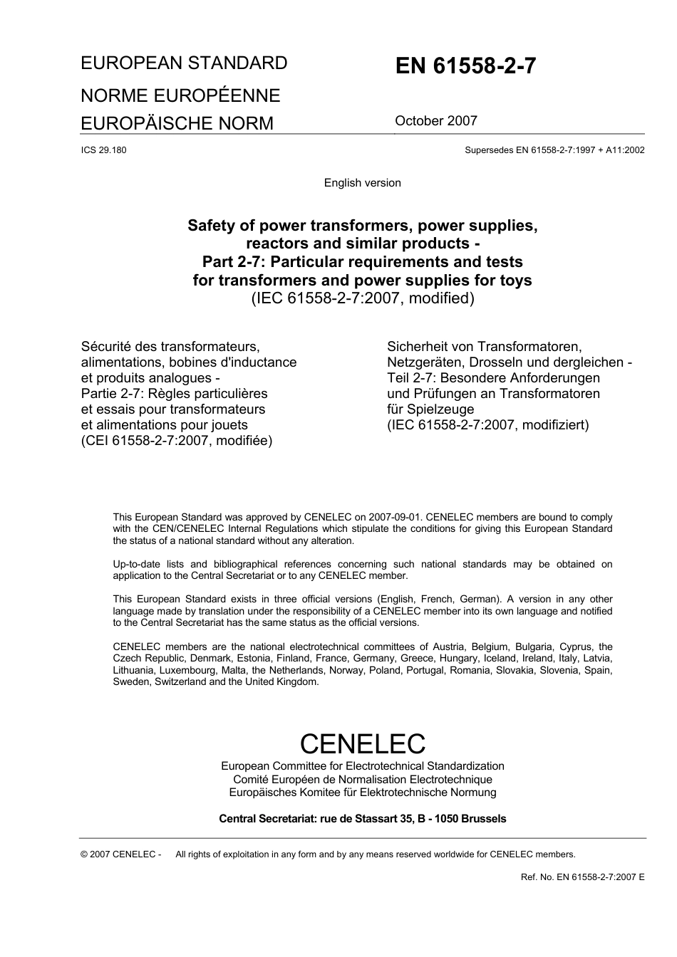 BS EN 61558-2-7-2007.pdf_第3页