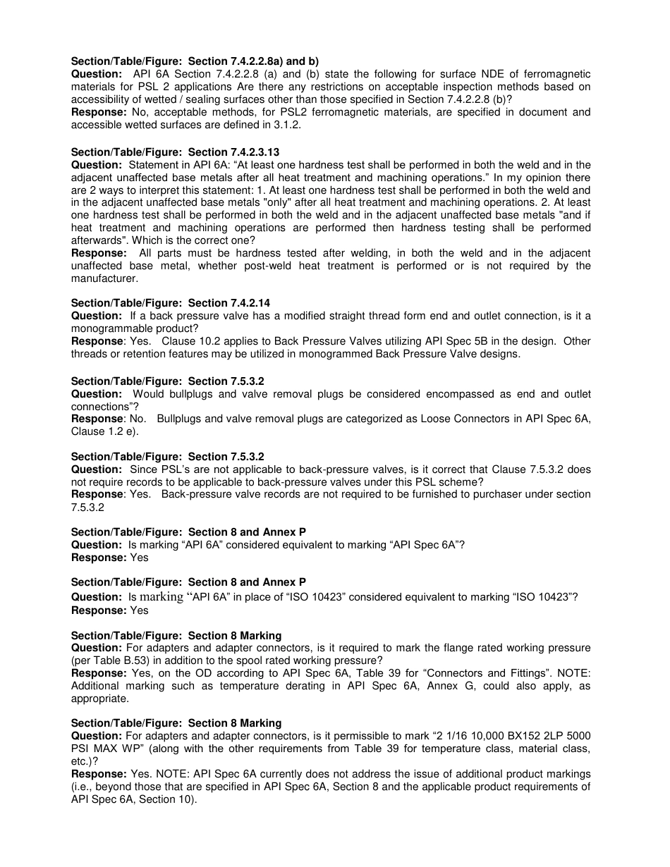 API Spec 6A 20TH - Interpretations Summary - 2015.08.25.pdf_第3页