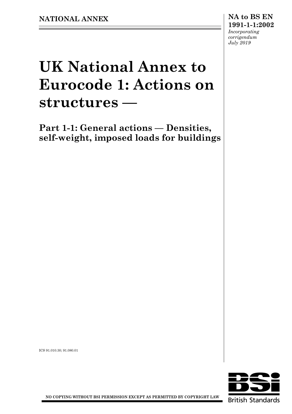 BS EN 01991-1-1-2002 NA 2005 (2019).pdf_第1页