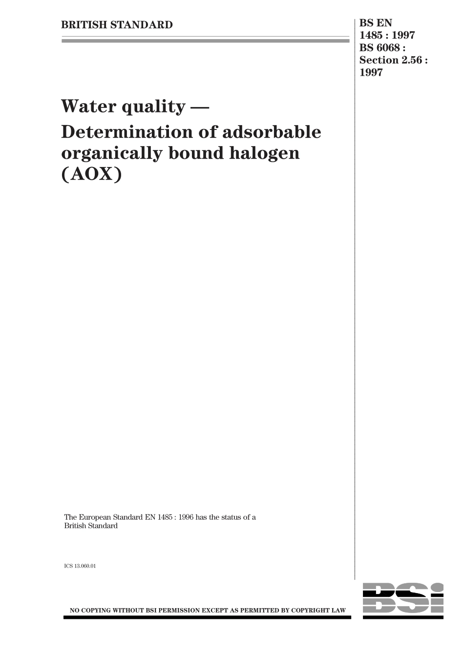 BS EN 01485-1997.pdf_第1页