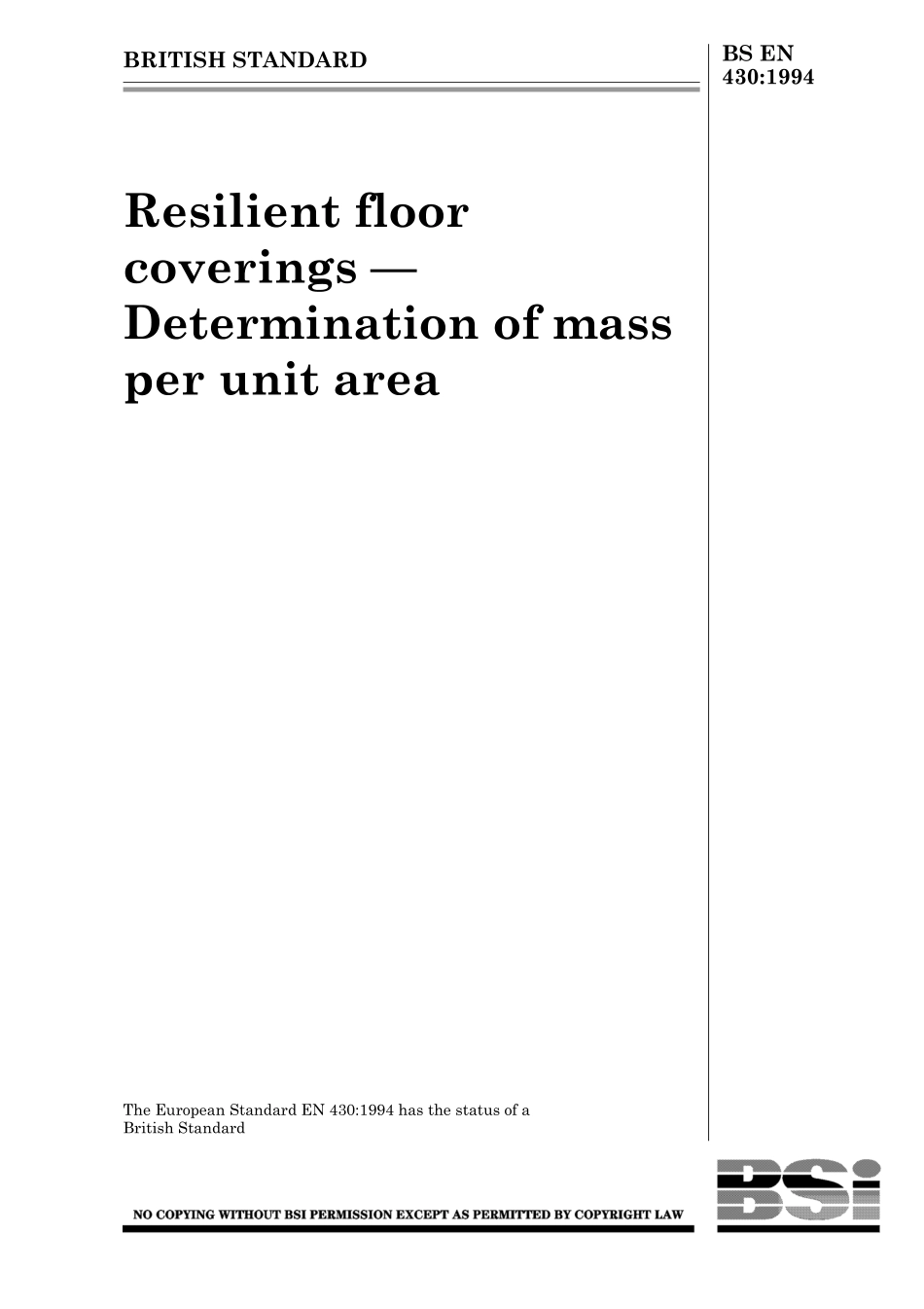 BS EN 00430-1994 (1999).pdf_第1页