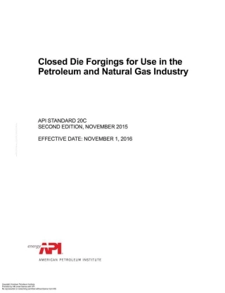 API STD 20C-2015 Closed Die Forgings for Use in the Petroleum and Natural Gas Industry.pdf