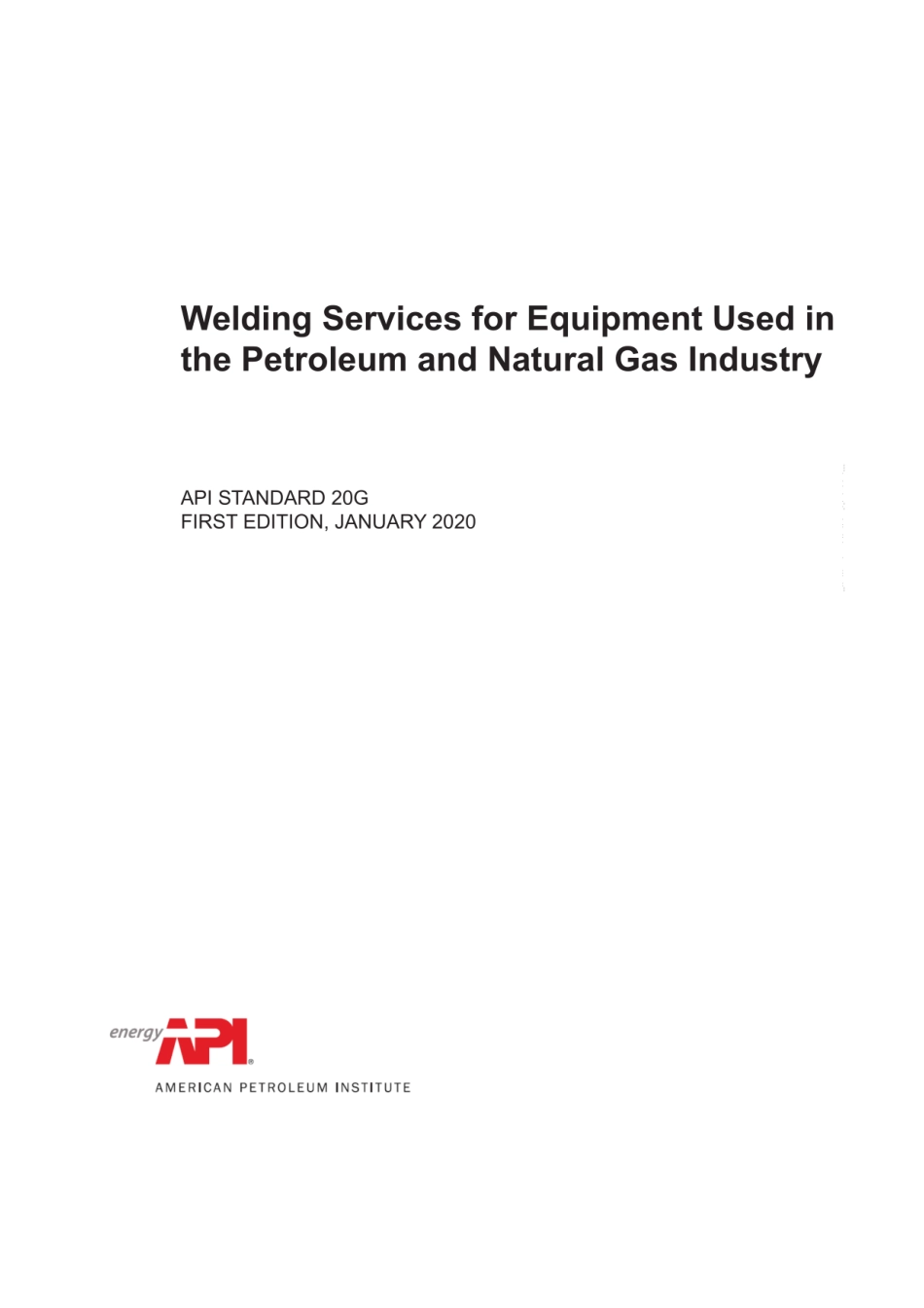 API Std 20G-2020.pdf_第1页