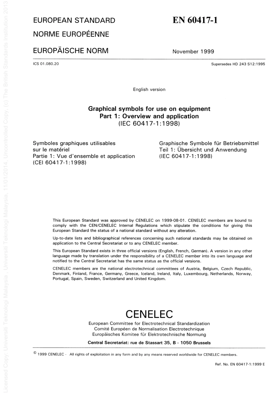 BS EN 60417-1-1999.pdf_第3页