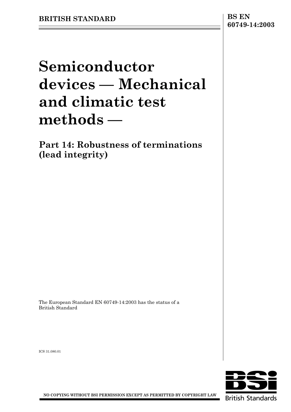 BS EN 60749-14-2003.pdf_第1页