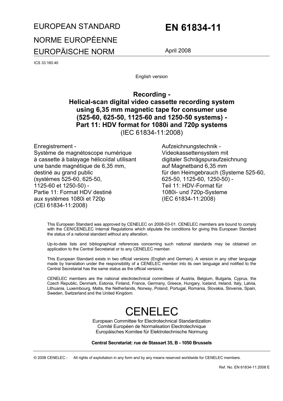 BS EN 61834-11-2008.pdf_第3页