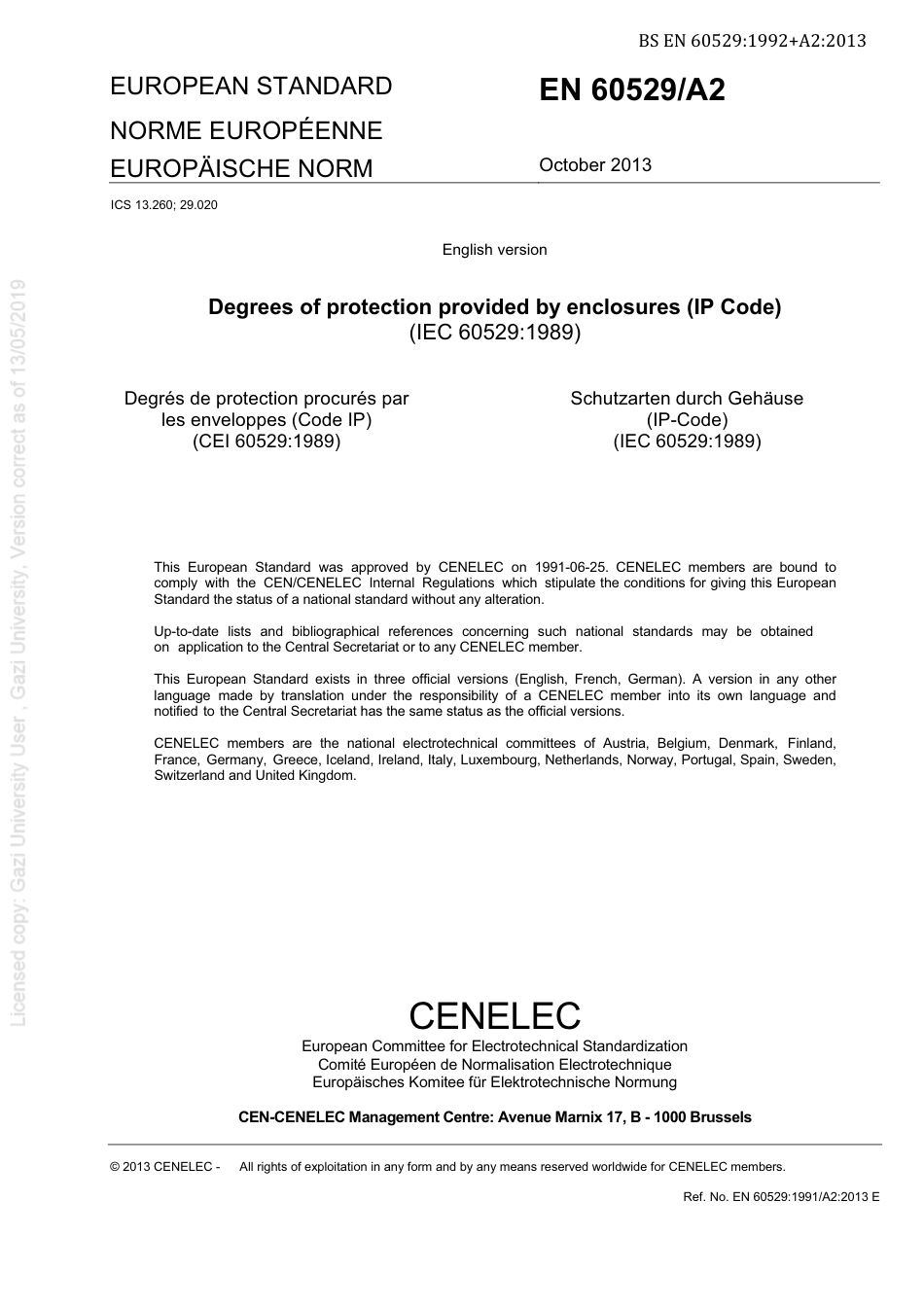 BS EN 60529-1992 + A2-2013 (2019).pdf_第3页