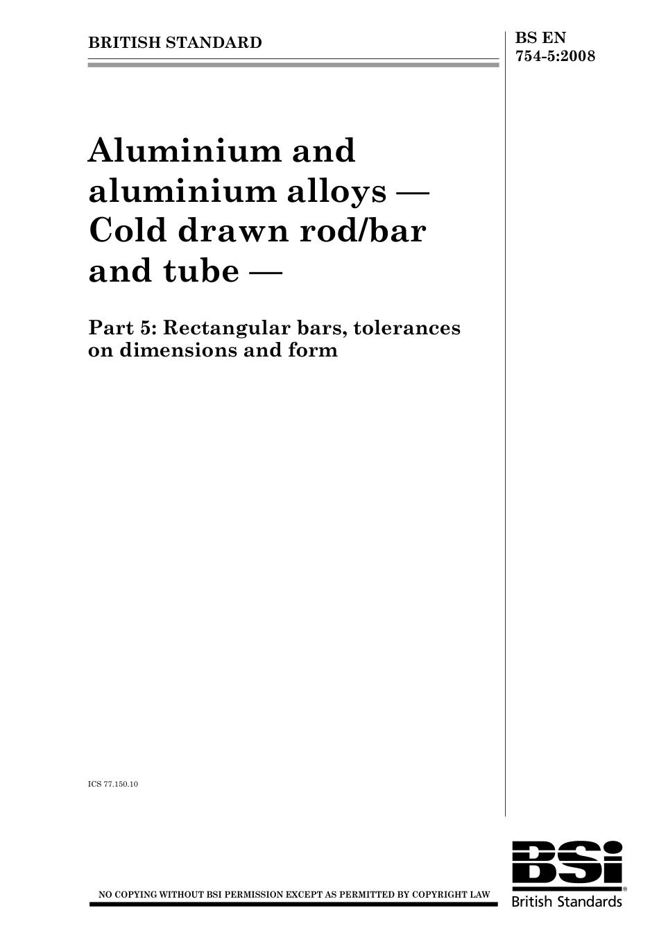BS EN 00754-5-2008.pdf_第1页