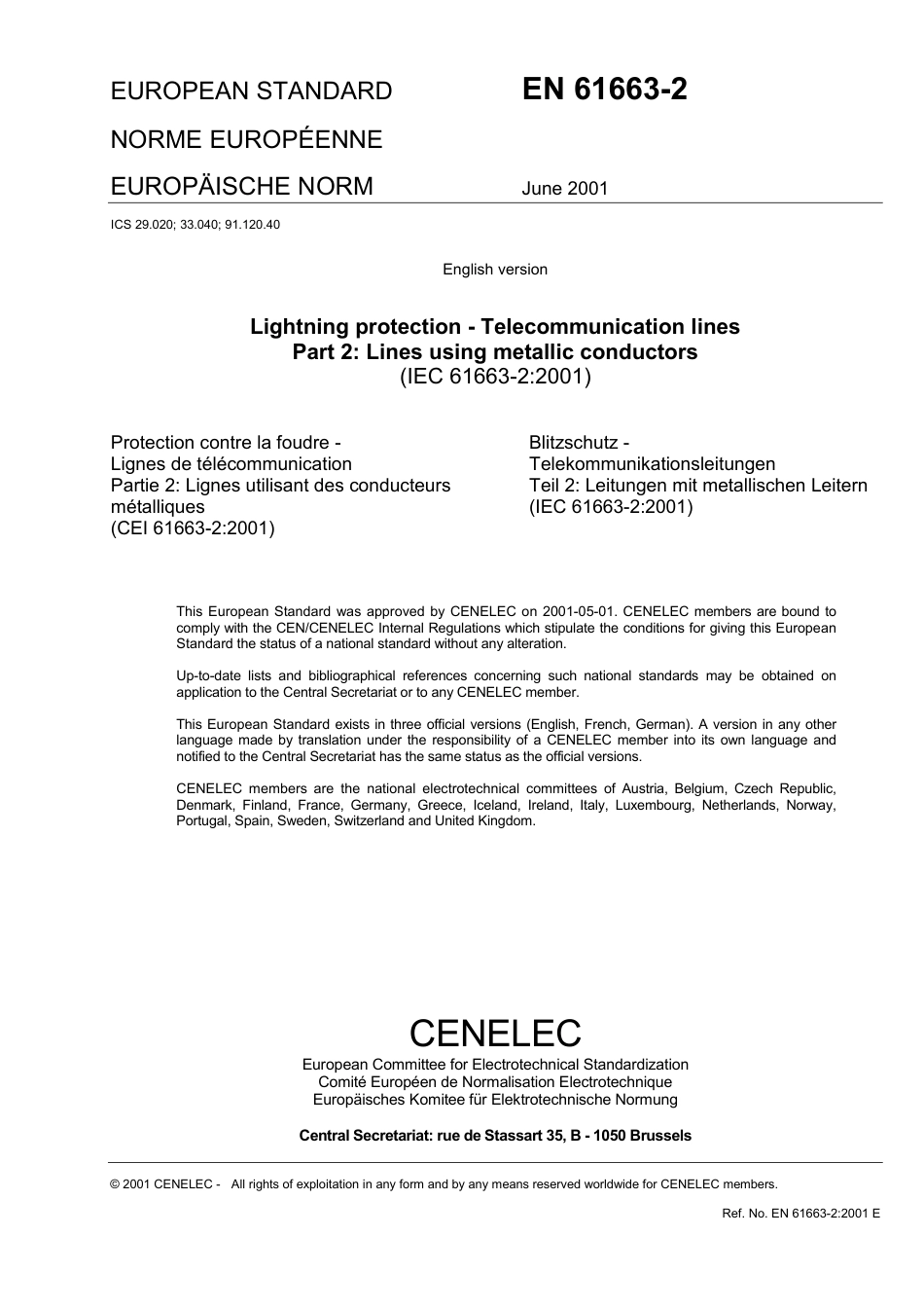 BS EN 61663-2-2001.pdf_第3页