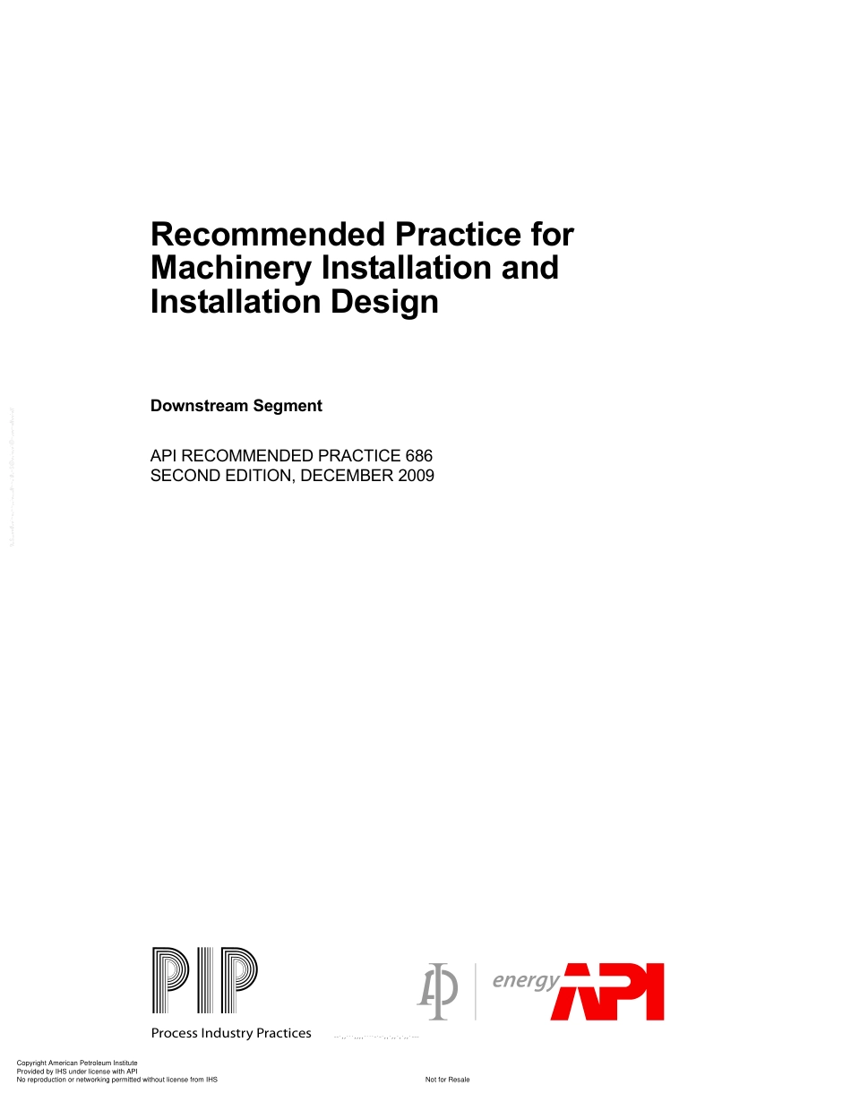 API RP 686-2009 Recommended Practice for Machinery Installation and Installation Design.pdf_第3页