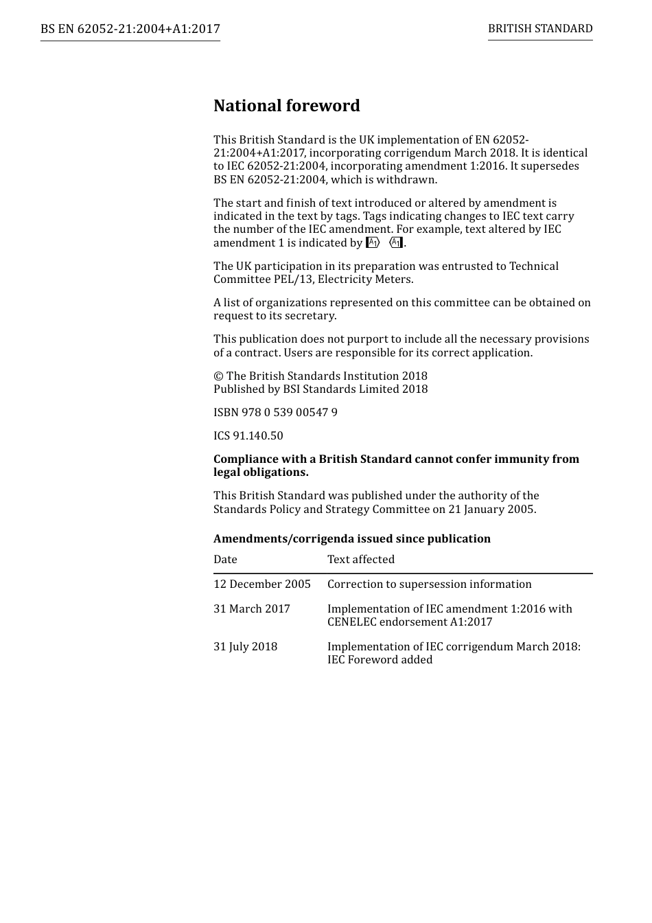 BS EN 62052-21-2004 + A1-2017 (2018).pdf_第2页