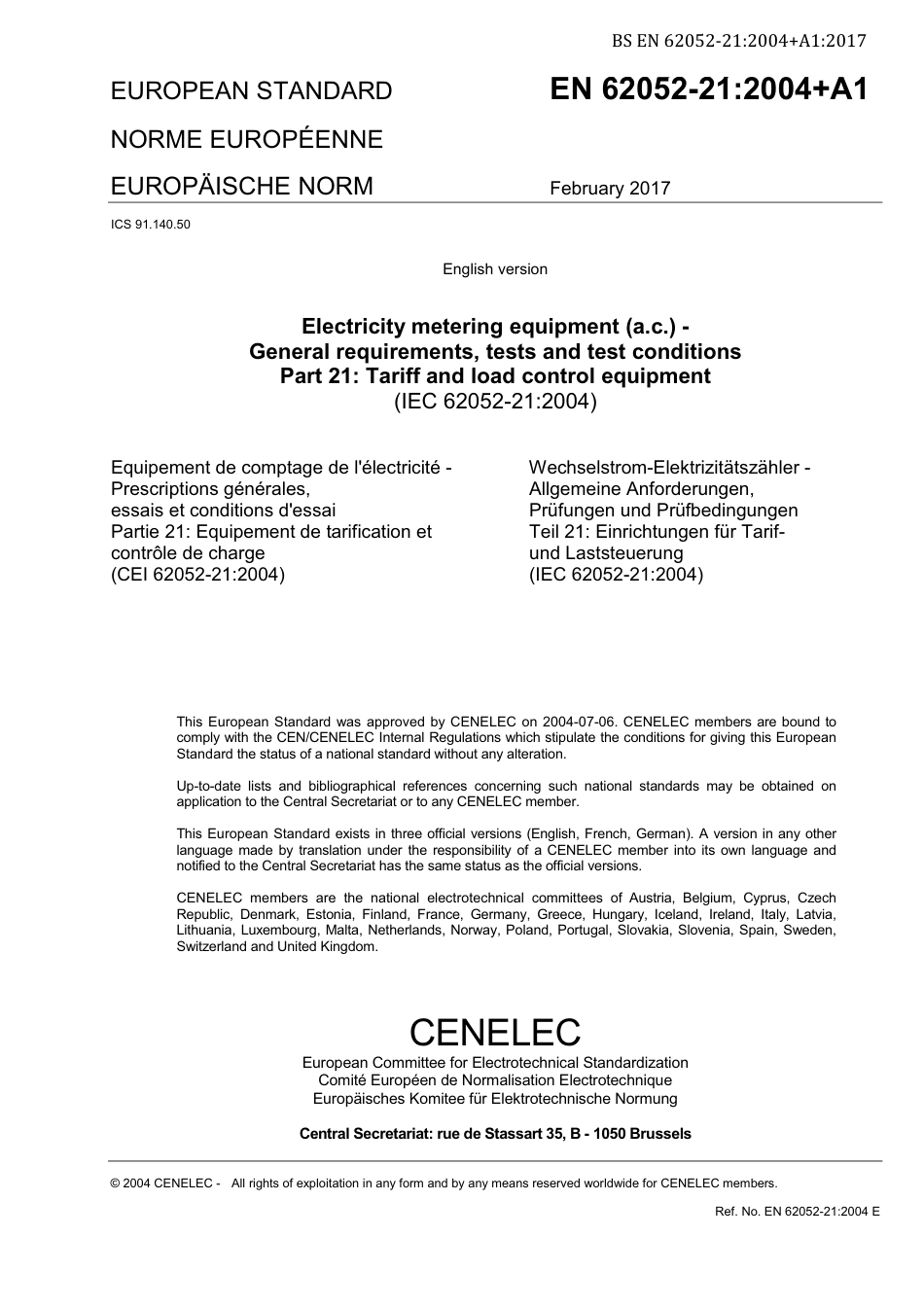 BS EN 62052-21-2004 + A1-2017 (2018).pdf_第3页