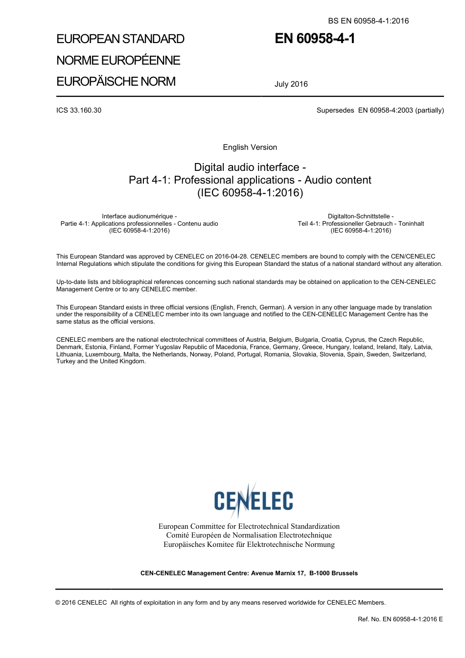 BS EN 60958-4-1-2016.pdf_第3页