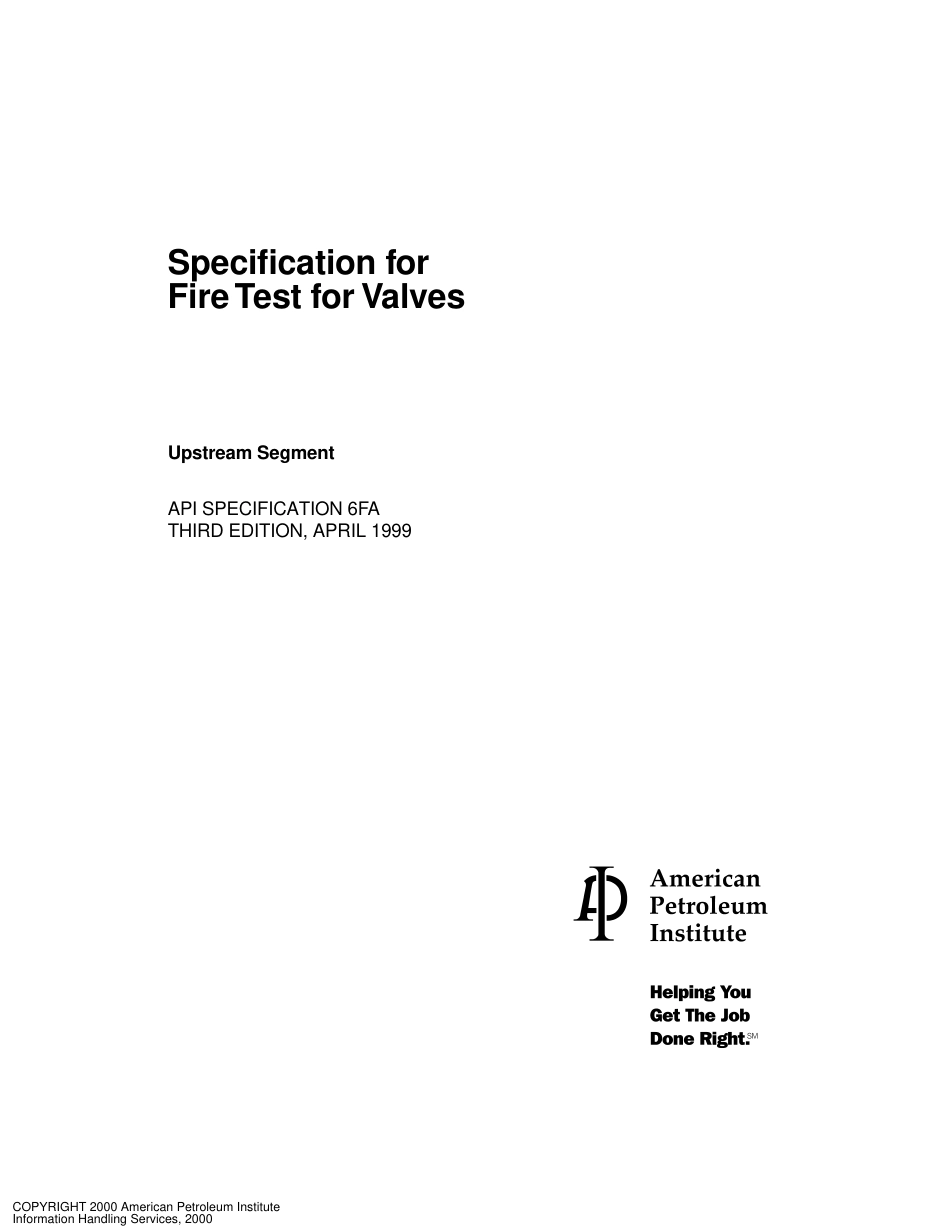 API Spec 6FA 1999 Specification for Fire Test for Valves.pdf_第3页