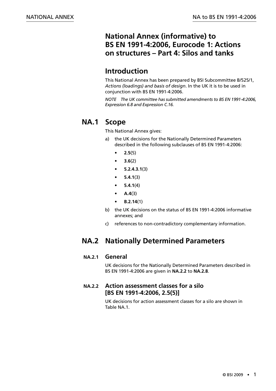 BS EN 01991-4-2006 NA 2009.pdf_第3页