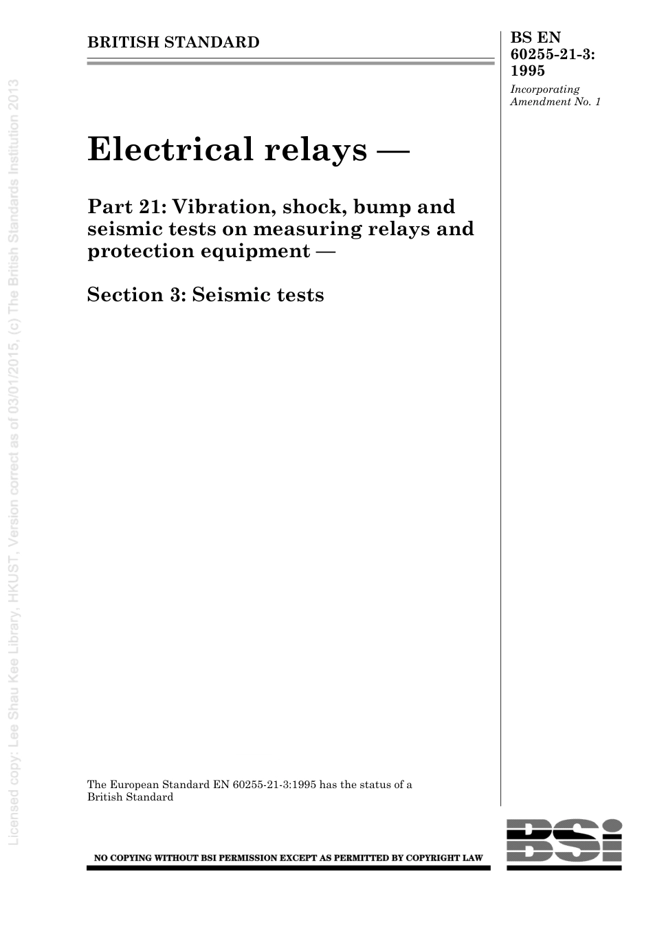 BS EN 60255-21-3-1995 (2000).pdf_第1页