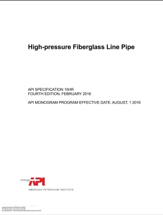 API Spec 15HR-2016 Specification for High Pressure Fiberglass Line Pipe.pdf