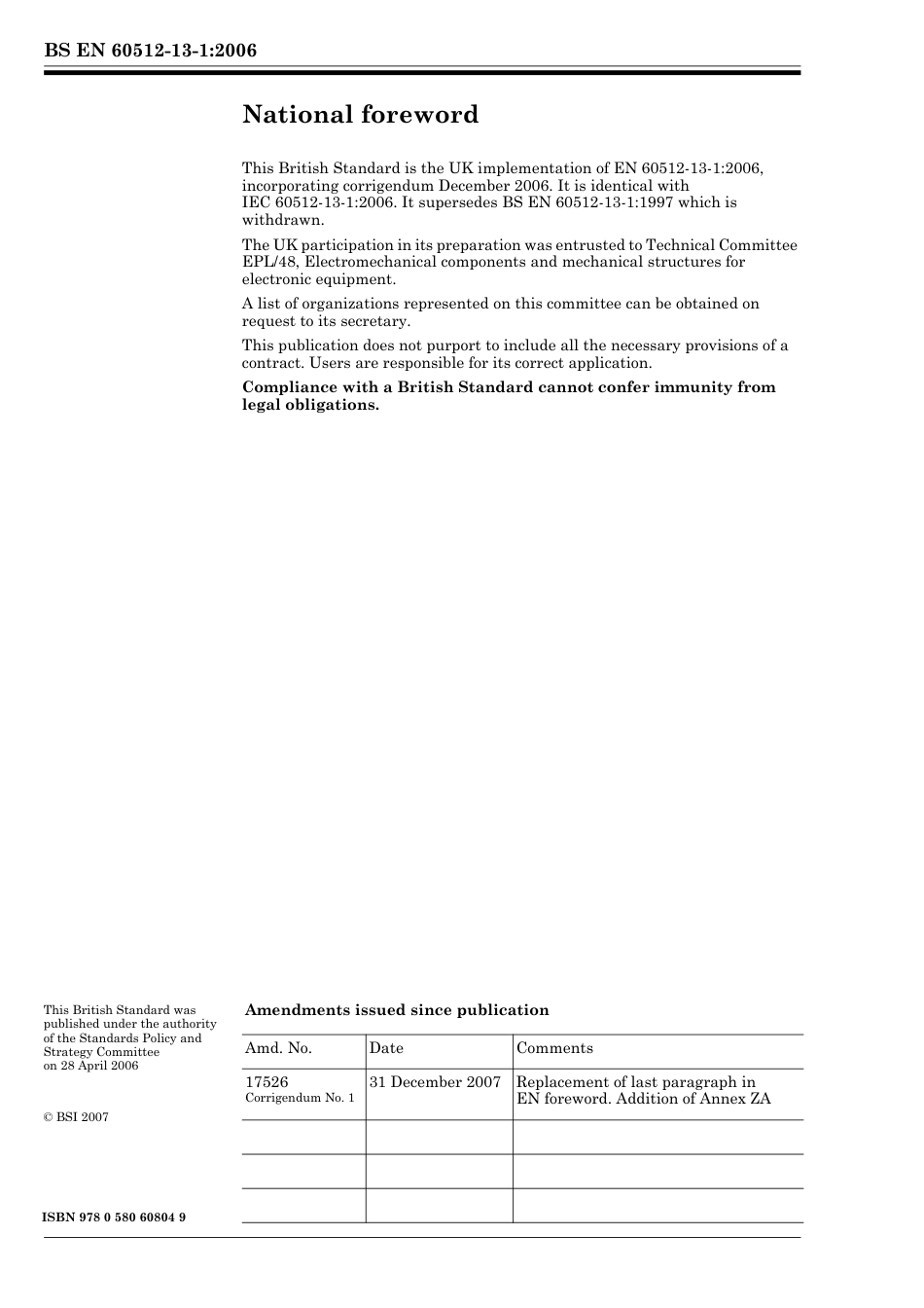 BS EN 60512-13-1-2006 (2007).pdf_第2页