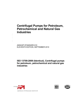 API Std 610-2010-11TH Centrifugal Pumps for Petroleum, Petrochemical and Natural Gas Industries.pdf