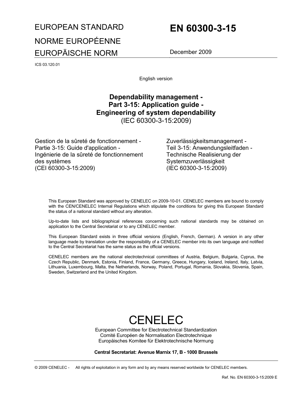 BS EN 60300-3-15-2009.pdf_第3页