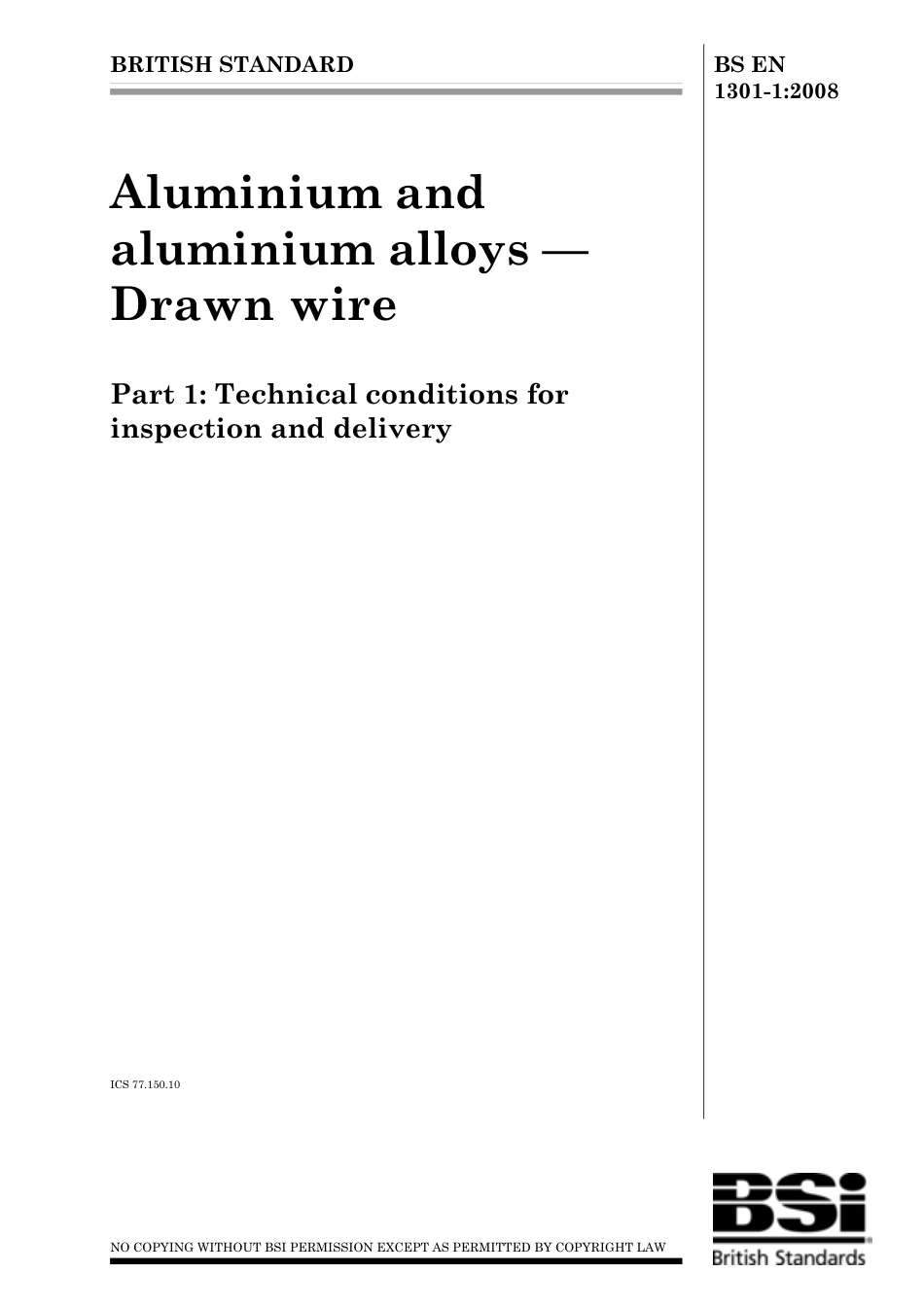 BS EN 01301-1-2008.pdf_第1页