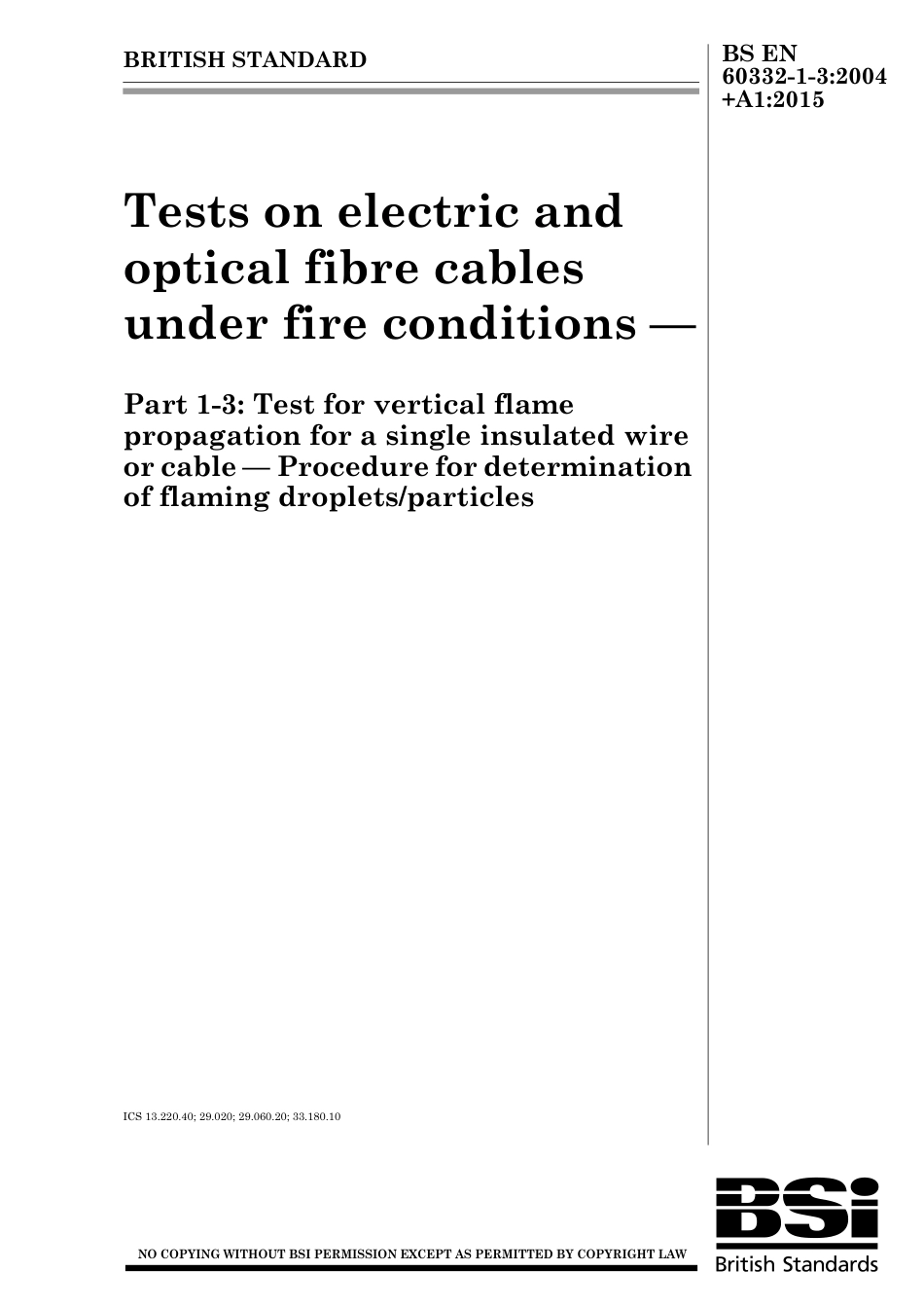 BS EN 60332-1-3-2004 + A1-2015.pdf_第1页