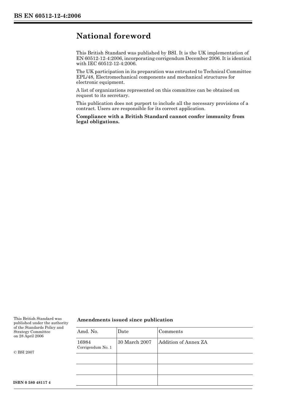 BS EN 60512-12-4-2006 (2007).pdf_第2页