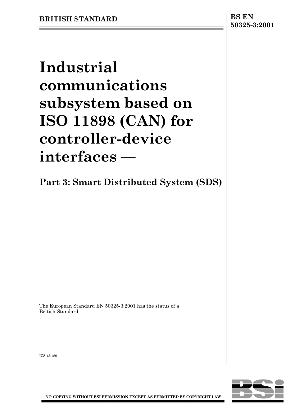 BS EN 50325-3-2001.pdf_第1页