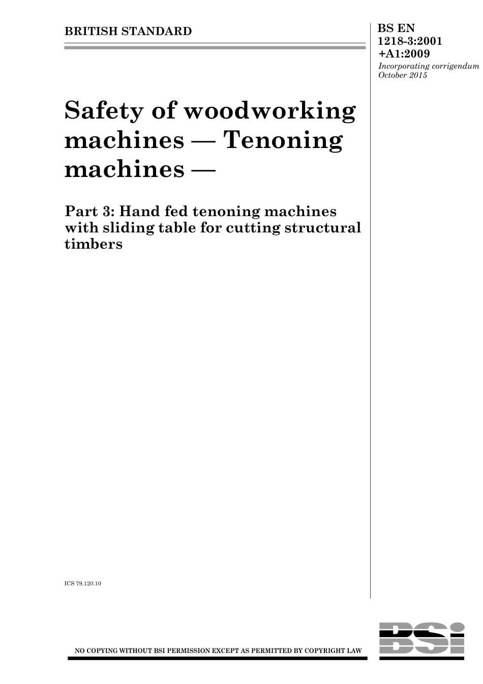 BS EN 01218-3-2001 + A1-2009 (2015).pdf_第1页