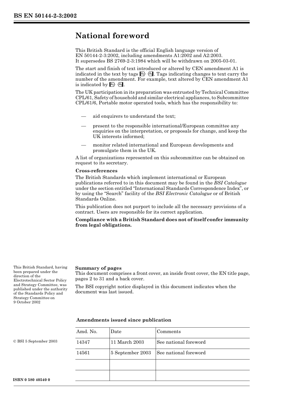 BS EN 50144-2-3-2002 (2003).pdf_第2页