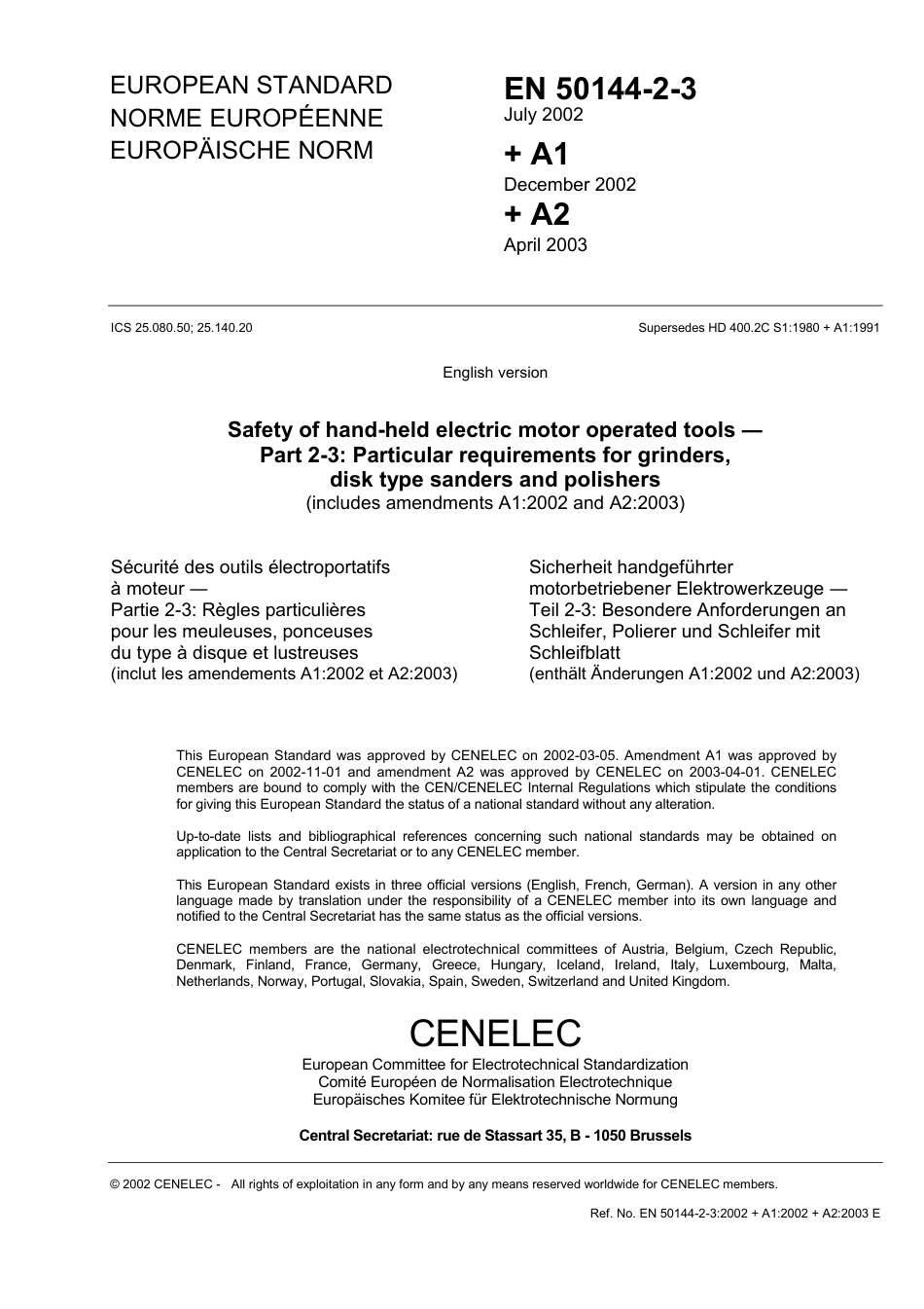 BS EN 50144-2-3-2002 (2003).pdf_第3页